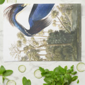 Audubonの青い鷲の鳥の野性生物の台所タオル キッチンタオル (折り畳み)