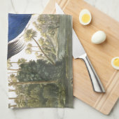 Audubonの青い鷲の鳥の野性生物の台所タオル キッチンタオル (四つ折り)