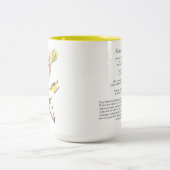 Audubonの鳥のマグ、ケンタッキーのアメリカムシクイ、15のoz. ツートーンマグカップ (中央)