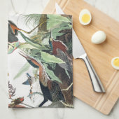 Audubonの鷲のブルーバードの鳥の台所タオル キッチンタオル (四つ折り)