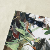 Audubonの鷲の鳥の野性生物の花のビーチタオル ビーチタオル (インサイチュ)