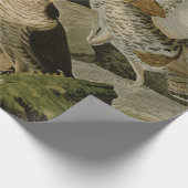 AudubonのRuffedライチョウのトリオの絵画 ラッピングペーパー (角)