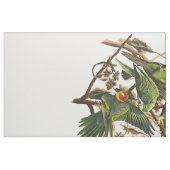 Audubonカロライナのオウムの鳥の野性生物の生地 ファブリック (ファットクウォーター)