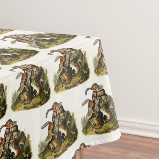 Audubon著チッピングリス( Eastern Chipmunk ) テーブルクロス (インサイチュ)