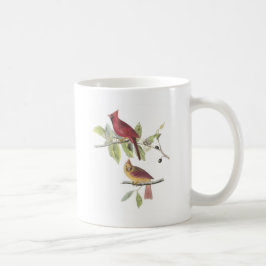 Audubon著北の(鳥)ショウジョウコウカンチョウ コーヒーマグカップ