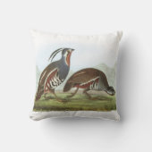 Audubon著山ウズラ クッション (正面)