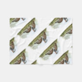 Audubon著山ウズラ フリースブランケット (正面(横))