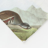 Audubon著山ウズラ フリースブランケット (角)