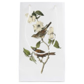 Audubon著白throatedすずめ スモールペーパーバッグ (正面)