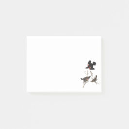 Audubon著赤飛んだクロドリ ポストイット