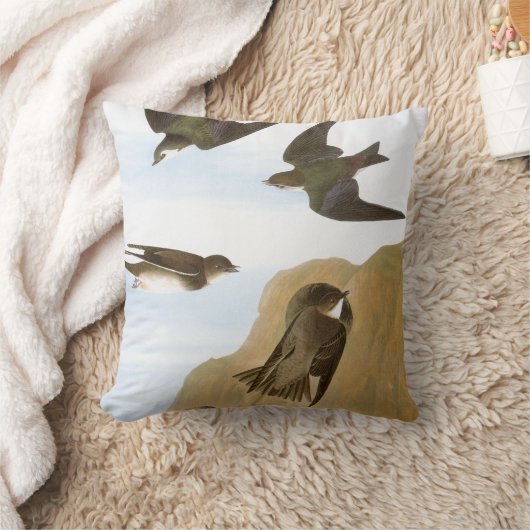 Audubon: つばめ クッション (ブランケット)