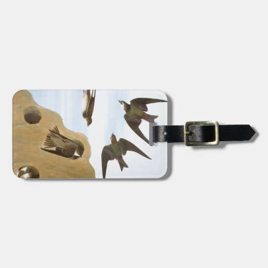 Audubon: つばめ ラゲッジタグ (正面横)