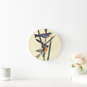 Audubon: アメリカムシクイ ラウンド壁時計 (ホーム)