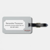 Audubon: ミドリツバメ ラゲッジタグ (裏面横)