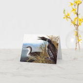 Audubon: 共通の水潜り鳥 カード (黄色い花)