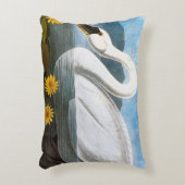 Audubon: 共通の白鳥 アクセントクッション (正面(垂直))