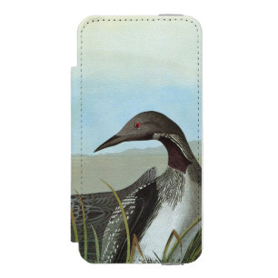 Audubon: 北極水潜り鳥 iPhone SE/5/5sウォレットケース