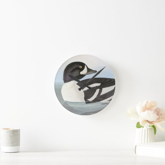 Audubon: 手押し車のクサカゲロウ ラウンド壁時計 (ホーム)