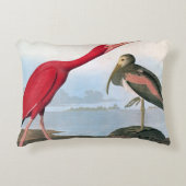 Audubon: 深紅トキ亜科 アクセントクッション (正面)