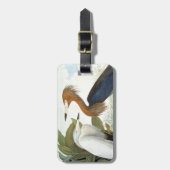 Audubon: 赤味がかった白鷺か紫色の鷲 ラゲッジタグ (正面縦)