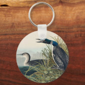 Audubon Bird Loon Diver Classic キーホルダー (正面)