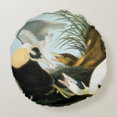 Audubon: Eiderアヒル ラウンドクッション (裏面)