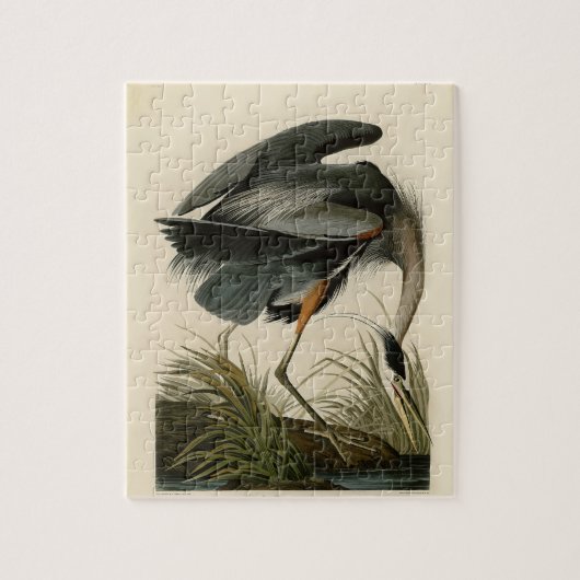 Audubon Great Blue Heron Marsh Bird ジグソーパズル (縦)