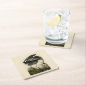 Audubon Great Blue Heron Marsh Bird スクエアペーパーコースター (インサイチュ)