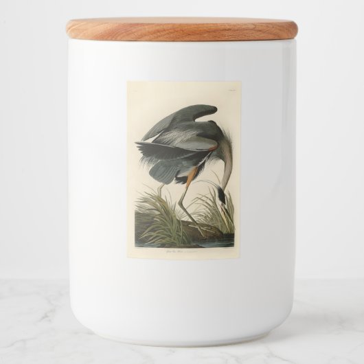 Audubon Great Blue Heron Marsh Bird フードラベル (正面)