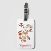 Audubon Mango Hummingbird in Gem Colors ラゲッジタグ (正面縦)