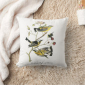 Audubon Marigold Warblelr Pillow クッション (ブランケット)