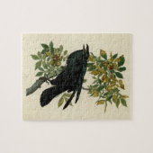 Audubon Raven Bird Classic Artwork ジグソーパズル (横)