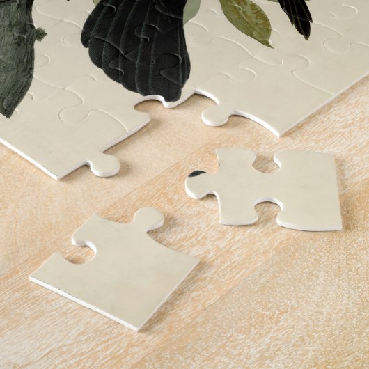 Audubon Raven Bird Classic Artwork ジグソーパズル (側面)