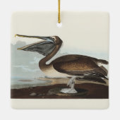 Audubon Seaside Brown Pelican Watercolor Painting セラミックオーナメント (裏面)