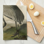 Audubon's Birds of Americaのサンドヒルクレーン キッチンタオル (四つ折り)
