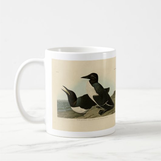 Audubon's Birds of Americaの愚かなギレモト コーヒーマグカップ (左)