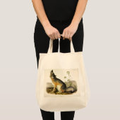 Audubon's Quadrupedsからの迅速なキツネ(Vulpes Velox) トートバッグ (正面(商品))