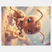 Auf den Spuren des Blütengoldes.4 フリースブランケット (正面(横))