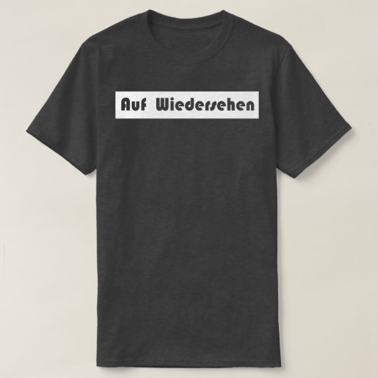 auf wiedersehenさよならドイツ tシャツ (デザイン正面)