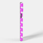Auffälliges Pink, weisse Herzen, Polka Dot Muster Case-Mate iPhoneケース (裏面 / 右)