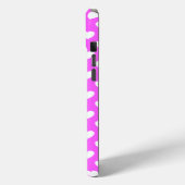 Auffälliges Pink, weisse Herzen, Polka Dot Muster Case-Mate iPhoneケース (裏面 / 左)