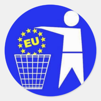 Aufkleber: Anti EU Protest ラウンドシール