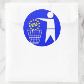 Aufkleber: Anti EU Protest ラウンドシール (バッグ)