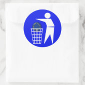 Aufkleber: Anti EU Protest 2c - ラウンドシール (バッグ)