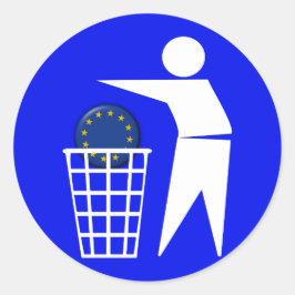 Aufkleber: Anti EU Protest 2c - ラウンドシール