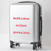 Aufkleber Auto selbst gestalten シール (スーツケース)
