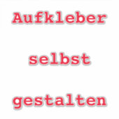 Aufkleber Auto selbst gestalten シール (正面)