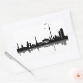 Aufkleber Berlin Skyline 長方形シール (封筒)