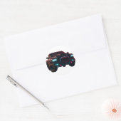 Aufkleber Dodge TRX Neon Truck ラウンドシール (封筒)