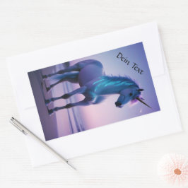 Aufkleber magisches Einhorn 長方形シール